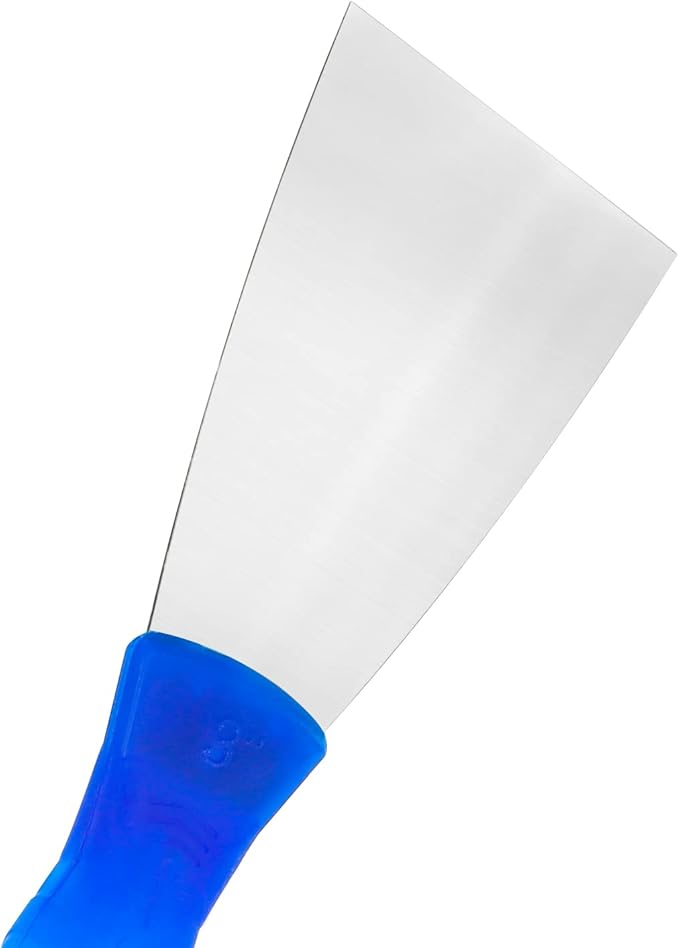 Putty Knife, 2 PCS 3 Inch Metal Steel Scraper, Plastic Handle Spackle Knives for Drywall, Decals, Wall paper, Patching, Painting, Taping, Scraping Coating