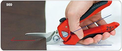 Ascend Tools 8 inch Heavy Duty Professional Spring Loaded Multipurpose Angled Edge Shears