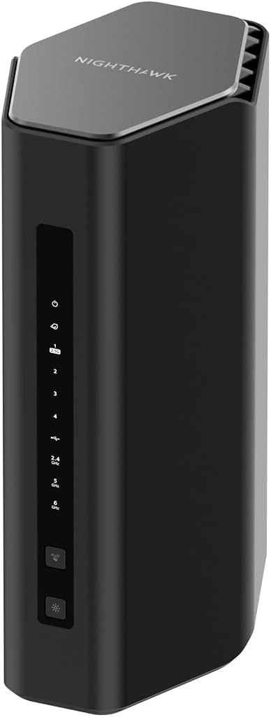 NETGEAR Nighthawk Tri-Band WiFi 7 Router (RS500) ??Router Only, BE12000 Wireless Speed (up to 12 Gbps) - Covers up to 3,000 sq. ft., 120 Devices ??2.5 Gig Internet Port - Free Expert Help