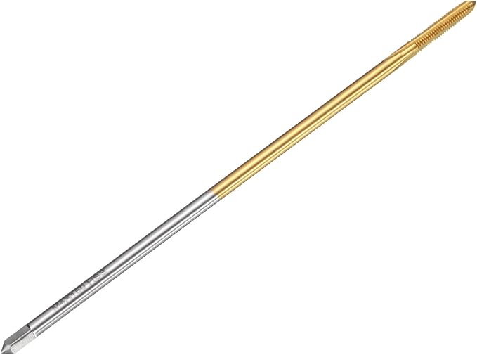uxcell Metric Thread Tap M4 x 0.7 H2 150mm Straight Flute Screw Thread Milling Machine Taps Threading Tapping Repair Tool