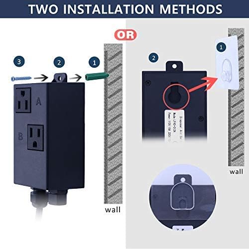 Garbage Disposal Air Switch Kit Dual Outlet Sink Top Waste Disposal Stainless Steel On/Off Air Button Food and Waste Disposals Part by Etoolcity
