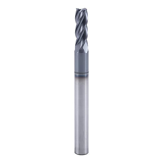 ISB 7/32'' Carbide Square End Mill Bits, 4 Flute Micro Grain Carbide Mill Bits for Alloy Steels/Hardened Steels, Suitable for DIYers and Professionals, 1 Piece