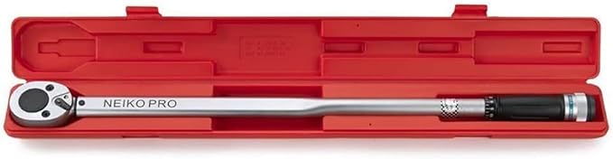 Neiko PRO 03711B 3/4??Torque Wrench, 3/4??Drive SAE, 50-300 Ft-Lb, 34??Length, Adjustable Click Torque Wrench, Chrome Vanadium Cr-V Steel