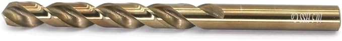 Metric Cobalt Drill Bits 10.5mm 5PCS, M35 high Speed Steel, high Hardness Straight Shank Drill, Mechanical or Hand Drill for Drilling, Suitable for Stainless Steel, Iron, Copper and Aluminum.