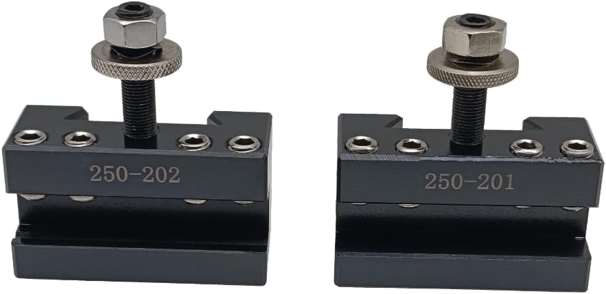 8PCS BXA Wedge Type Quick Change Tool Post With Tool Holders For Lathe Swing Dia 10-15",250-222,(BXA-8PC).