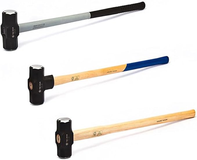 Y H M NO.4 Blacksmiths' Sledge Hammer Double Face With Handle For Heavy Duty