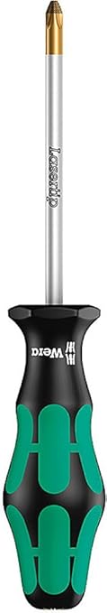 Wera 05008720001 Kraftform Plus 350 PH Phillips Screwdriver, Lasertip, PH 2 Head, 4" Blade Length