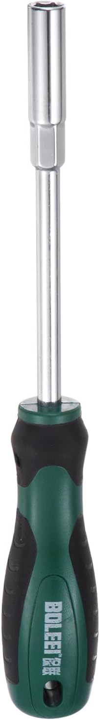 HARFINGTON Metric Nut Driver 8mm CR-V Non-Magnetic Tip Hollow Shafts Hex Socket Screwdriver with Non-Slip Handle for Automobile Repair