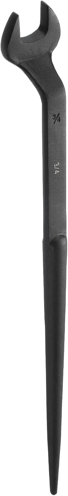 HARFINGTON Single Open End Spanner Wrench 3/4-inch 15 Degree Angle Single Open End SAE Construction Spanner Wrenches with 60째Offset Handle for Automotive Mechanical Maintenance
