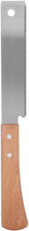 Small Hand Saw, Woodworking Flush Cut Trim Saw Wood Handle Household Flush Cutting Tool 12in Sawtooth Length Approx 143mm Full Length Approx 300mm