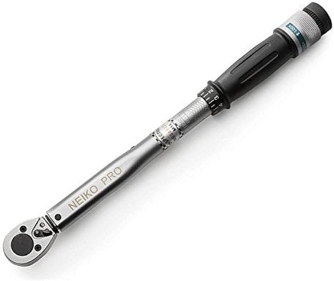 Neiko PRO 03707B 3/8" Torque Wrench, 3/8??Drive SAE, 15-80 Ft-Lb, 14??Length, Adjustable Click Torque Wrench, Chrome Vanadium Cr-V Steel