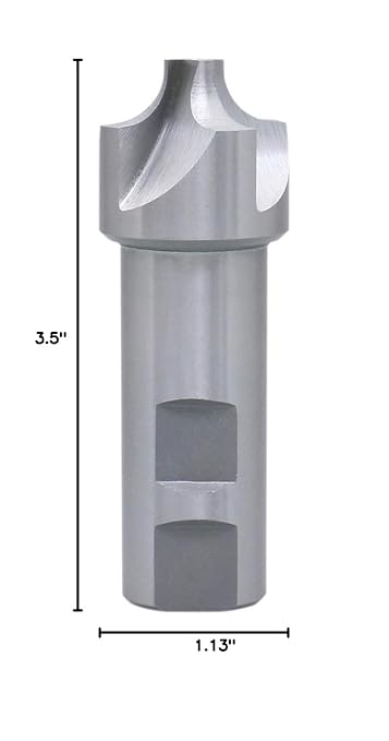 Accusize Industrial Tools 5/16'', H.S.S. Corner Rounding End Mills, 7/8'' Shank Dia, 1-1/8'' Cutter Dia, 3-1/2'' Overall Length, 1011-3812
