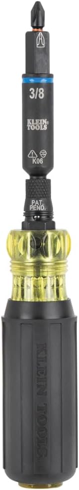 Klein Tools 32528HD KNECT 10-in-1 Impact-Rated Driver, Multi-Bit Screwdriver/Nut Driver with Deep-Well Flip Socket Sizes for Plumbing and HVAC