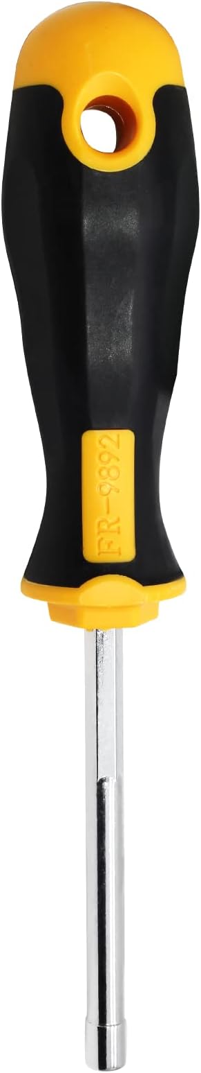 Piutouyar 5mm Socket Wrench Screwdriver, Hex Nut Driver, Steel Cushion Grip Screwdriver for Hand-Making, Repair