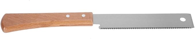 Small Hand Saw, Japanese Double Pull Saw with Wooden Handle, Flush Cutting Trim Tool for Carpentry, 12In