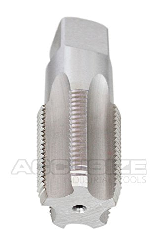 Accusize Industrial Tools 1'' to 11-1/2, 5 Flutes H.S.S. Taper Pipe Tap-Npt, 3-3/4'' Oal, 1-3/4'' Thread Length, American Standard, Npt-1