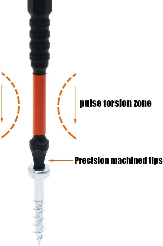 AUTOTOOLHOME 10 Pack #2 Square Driver Bit 4 inch Long Square Impact Drill Bit for Pocket Hole Jig System SQ2 Bits
