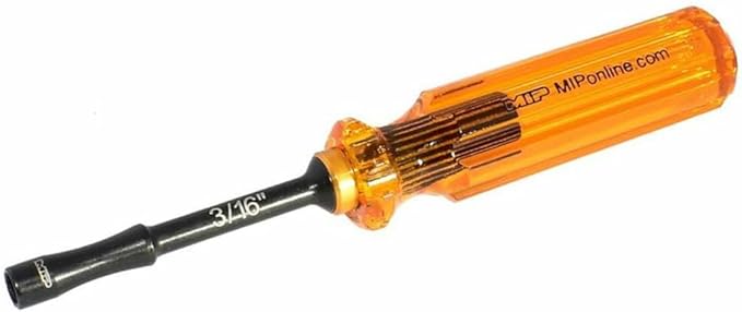 MIP 9806 3/16??Standard Hex Nut Driver RC Tool ??Precision Grip Hex Screwdriver with Deep Socket for RC Car Repair, Made 100% in USA