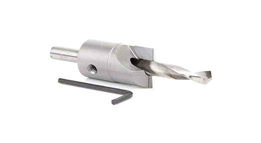 Amana Tool 55140 Carbide Tipped Shankless Counterbore with Slow Spiral #20 Screw 5/8 D x 5/16 Drill D x 5/16 Drill SHK