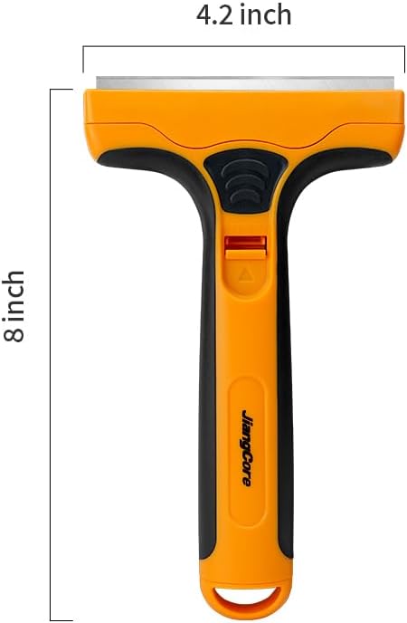 Wide Razor Blade Scraper Tool ??4" Scraper Tool with 15 Extra Replacement SK5 Blades,Glass Cleaner for Stove Tops, Windows, Paint Removal and Adhesive Residues