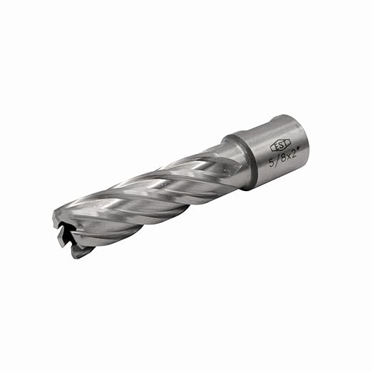HSS M2AL Annular Cutter 2" DOC with 3/4" Weldon Shank for Magnetic Drill Press by EST (D5/8" X 2")