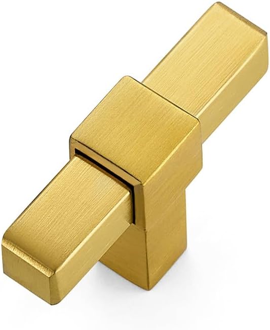 1 Pack Gold Cabinet Handles - 2" Overall Length Cabinet Pulls Drawer Pulls Cabinet Hardware Kitchen Handles for Cabinets