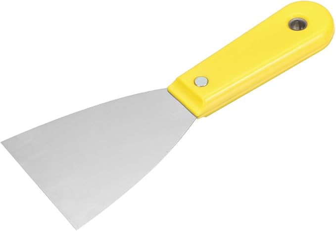 HARFINGTON Carbon Steel Putty Knife 3" Plastic Handle Spreading Drywall Flex Putty Scraper for Wallpaper Wall Taping Scraping Paint