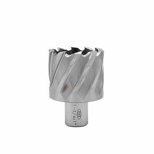 HSS M2AL Annular Cutter 1" DOC with 3/4" Weldon Shank for Magnetic Drill Press by EST (D1-3/4" X 1")