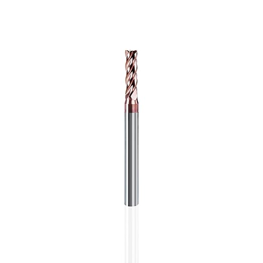 NZ 4 Flute 5/32" Square End Mill with TiSiN Coating, Milling Cutter HRC55 for Machining Hardened Steel, Stainless Steel, Titanium Alloy, Alloy Steel, Cast Iron