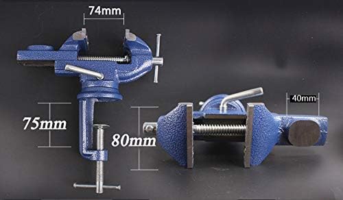MYTEC Home Vise Universal Rotate 360째 Work Clamp-On Vise, 3.2"
