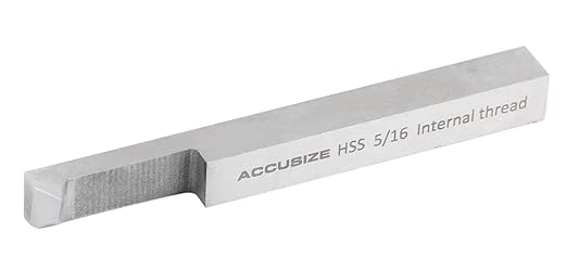 Accusize Industrial Tools 5/16'' 8 Pc H.S.S. Tool Bit Set, Pre-Ground for Turning and Facing Work, 2662-2002