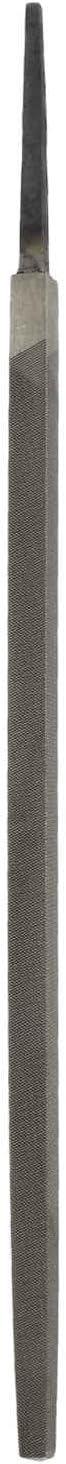 HARFINGTON 10" Square Fine Cut File Double Cut Teeth Fine Metal File High Carbon Steel T12 without Handle for Metal Wood Finishing Roughing Shaping, Grey