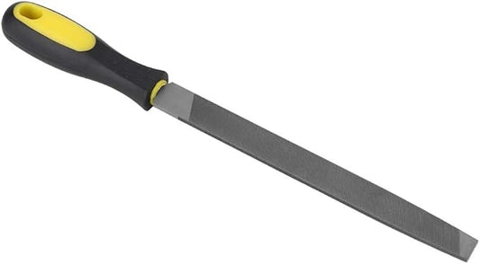 Eboxer 8in Flat Mill File, with Ergonomic Handle, Smooth Blade, T12 Carbon Steel Metal File Sharpening for Drills and All, Shears, Lawn Mower Blade and so on