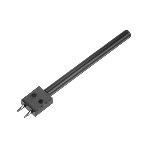 uxcell 2 Prong Leather Prong Punch Tool 8mm Steel Prong Row Round Hole Stitching Chisel for Leather Craft
