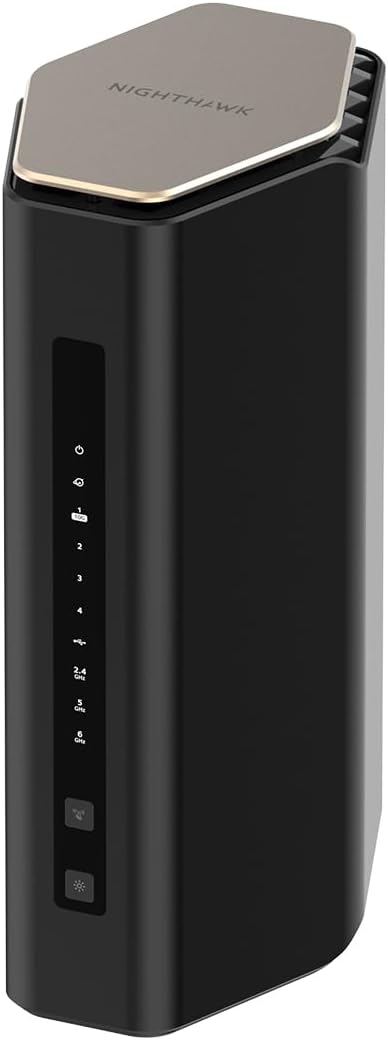NETGEAR Nighthawk Tri-Band WiFi 7 Router (RS600) - Router Only, BE18000 Wireless Speed (up to 18 Gbps) ??10 Gig Internet Port - Covers up to 3,300 sq. ft., 150 Devices - Free Expert Help