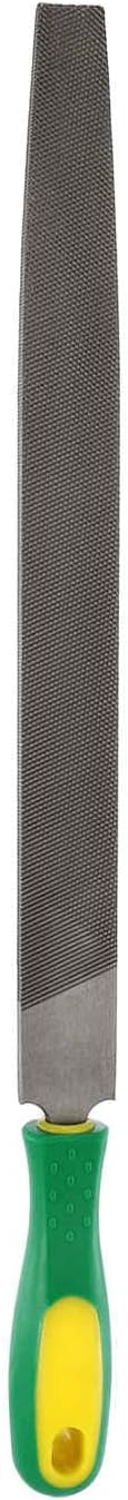 HARFINGTON Tip Coarse Cut File 12" Double Cut Teeth High Carbon Steel Hand Rasp File with Plastic Handle for Metal Wood Deburring Removing