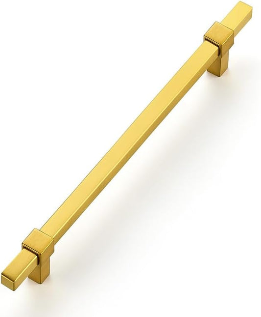 1 Pack Gold Cabinet Handles - 7-1/2" Hole Center Cabinet Pulls Drawer Pulls Cabinet Hardware Kitchen Handles for Cabinets