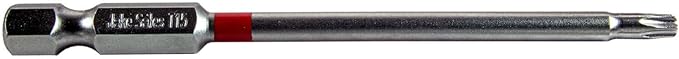 T15 x 3-1/2" Color-Coded Torx/Star Driver Bit with Quick-Change Shank - Precision Fit for T-15 Screws and Fasteners, 10-Pack