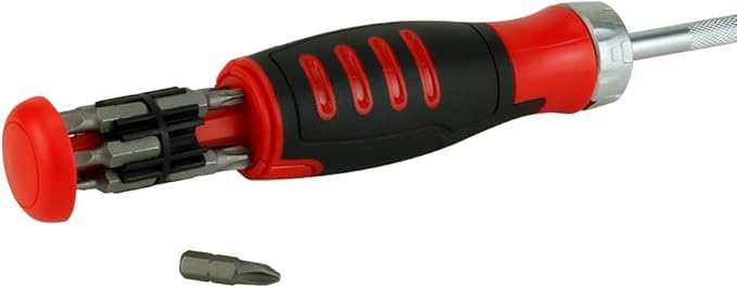 InstallMates 12-in-1 Ratcheting Screwdriver w/Slotted, Phillips, & TORX Bits