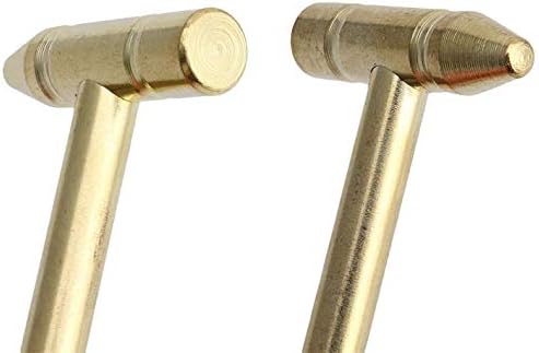 6 in 1 Mini Multifunction Hammer & Screwdriver Hand Tools Ideal for Watchmaker Jewelers and Eating Walnuts. (Gold)