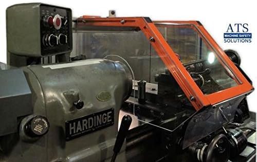 Hinged Lathe Guard for Hardinge HLV/Toolroom Lathes, 12??Wide, Interlocked Model. Part # LG-TR2-SK1 by ATS MACHINE SAFETY SOLUTIONS