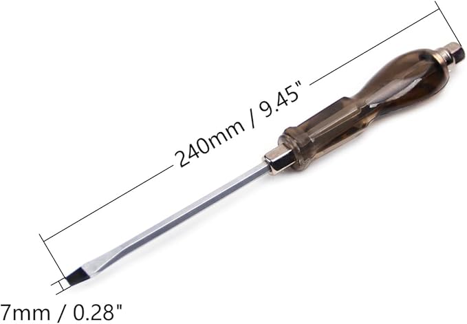 Utoolmart Slotted Impact Screwdriver 6 Inch Keystone Demolition Driver Magnetic 1Pcs
