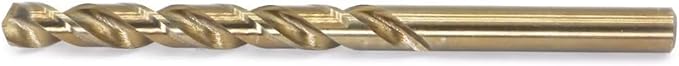 Metric Cobalt Drill Bits 7.5mm 10PCS, M35 high Speed Steel, high Hardness Straight Shank Drill, Mechanical or Hand Drill for Drilling, Suitable for Stainless Steel, Iron, Copper and Aluminum.