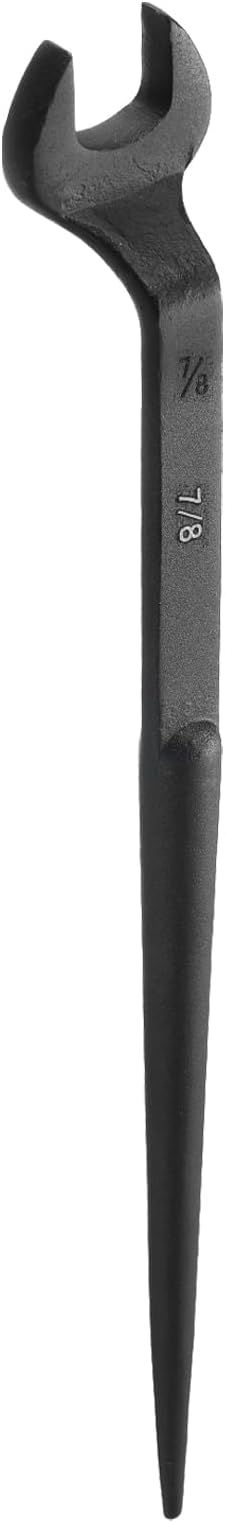 HARFINGTON Single Open End Spanner Wrench 7/8-inch 15 Degree Angle Single Open End SAE Construction Spanner Wrenches with 60째Offset Handle for Automotive Mechanical Maintenance