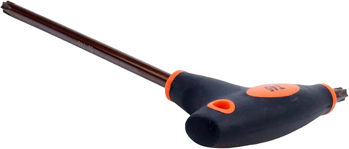 Antrader T45 Torx Screwdriver,Anti Tamper Proof Torx Key,S2 Steel T-Handle Dual End Wrench-1Pcs