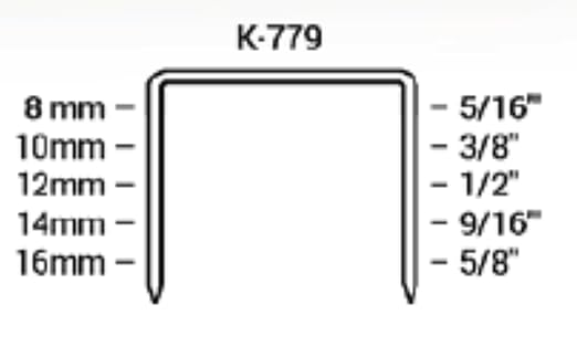Klinch-Pak K-779/14, 9/16??Leg Length by 1/2" Wide Crown Heavy-Duty Galvanized Plier Staples, 5000 Per Package, for stapling Trays, Lids, Bags, Header Cards, Fastening End Caps and Container Inserts