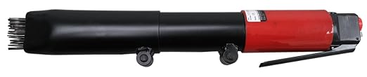CS Unitec | 121.2099 Basic Kit | Heavy-Duty Inline-Grip Needle Scaler. Air-Powered, 19-Needle Scaler for Cleaning Weld Seams, Texturing Concrete, and Removing Coatings and Corrosion ??Made in England