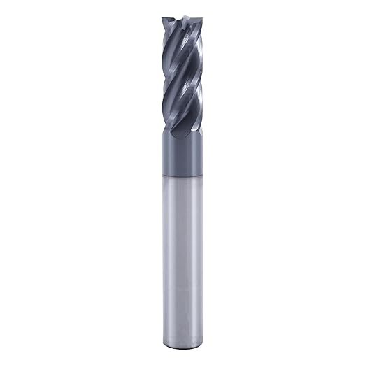 ISB 5/16'' Carbide Square End Mill, 4 Flute Micro Grain Carbide Mill Bits for Alloy Steels/Hardened Steels/Aluminum/Copper, Suitable for DIYers and Professionals, 1 Piece