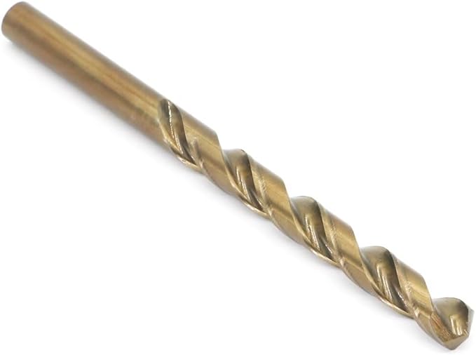 Metric Cobalt Drill Bits 8.5mm 10PCS, M35 high Speed Steel, high Hardness Straight Shank Drill, Mechanical or Hand Drill for Drilling, Suitable for Stainless Steel, Iron, Copper and Aluminum.