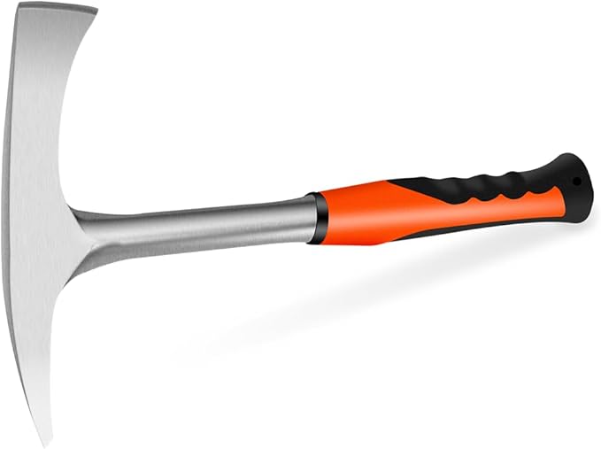 Welding/Chipping Hammer,28 oz Slag Removal Tool with Forged Steel Construction & Shock Reduction Handle,Rock Pick,Forged Brick Hammer,